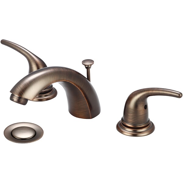 Olympia Faucets Two Handle Widespread Bathroom Faucet, Compression Hose, Bronze, Weight: 6.8 L-7372-ORB - main